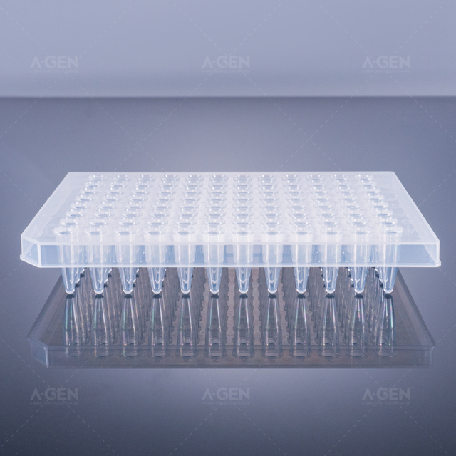 0.2mL 96 PCR plate, transparent, half-skirted