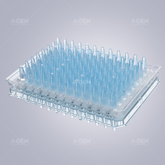 0.2mL Half Skirt Detachable Clear 96 PCR Plate with Black Mark
