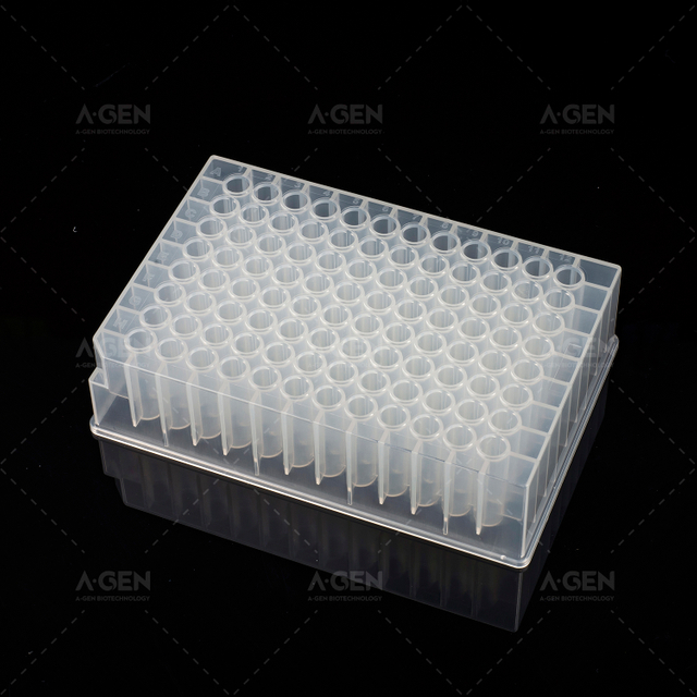 96 round hole deep hole plate, V bottom