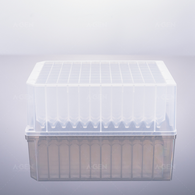 96 square hole deep hole plate, diamond cone bottom