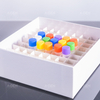 Paper freezing box 133*133*76mm, suitable for 5ml cryopreservation tubes, white