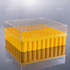 PC freezing box 133*133*52mm, suitable for 1.5ml/2ml cryopreservation tubes, mixed colors