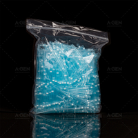 10-1250μL filtered transparent disposable pipette tips bag, 1000 pieces/bag