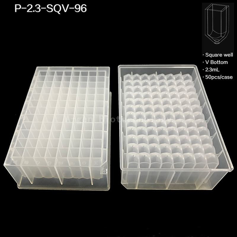 96 Square-Well 1.6ml Reaction Storage Plate V-Bottom