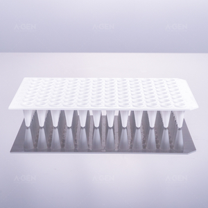 100μL PCR plate without skirt, original color marking (milky white)