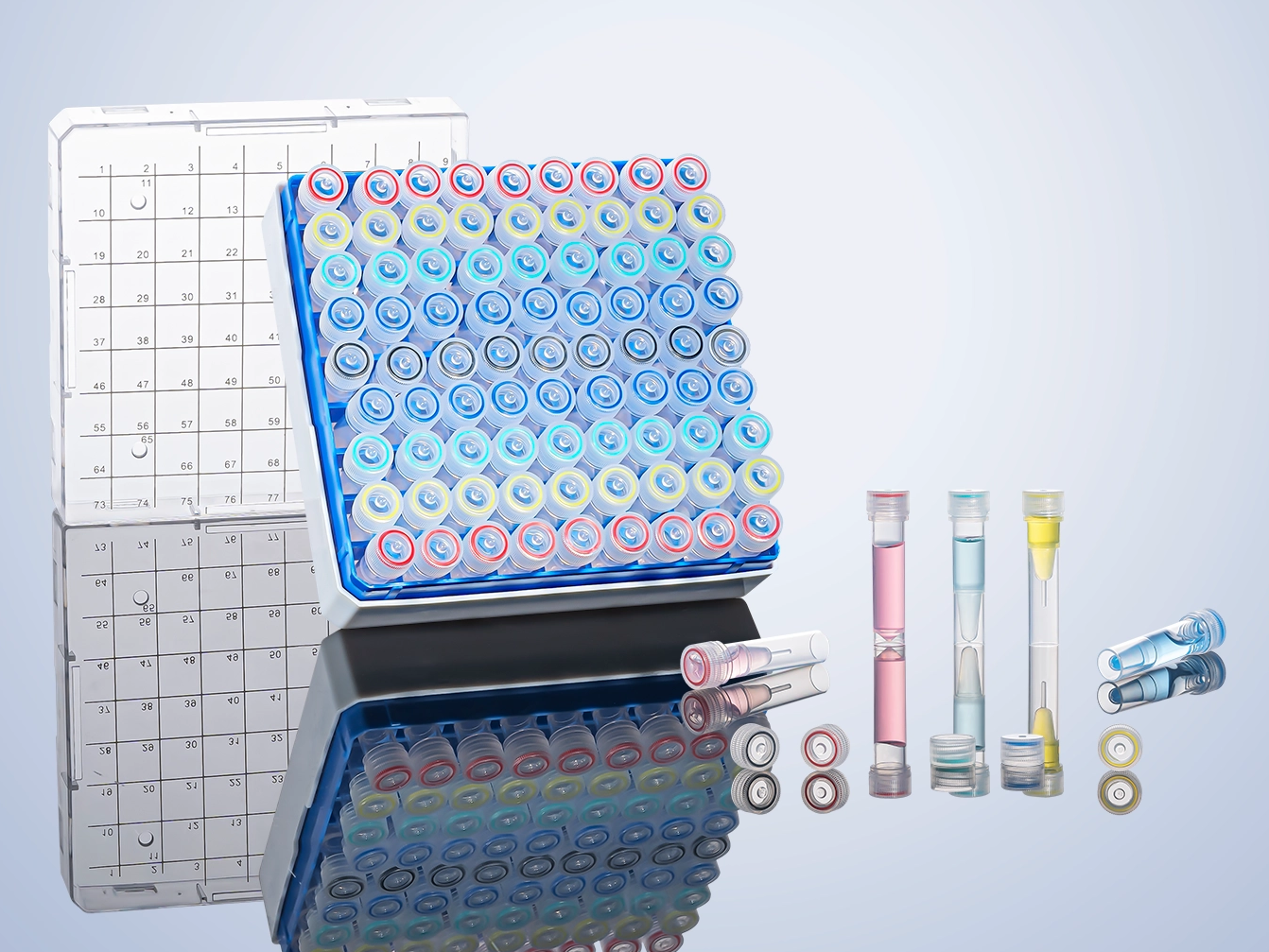 Aijin screw-top tube transparent color cap series, a new launch of brilliant colors
