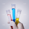 17X100mm 12ml PP sterile culture tube with scale with projecting cap