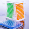 A-Gen 96-well U-bottom Elisa plates with clear lids, multi-color