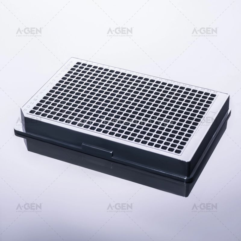 384-well black Elisa plate with advanced adsorption sterilization without lid